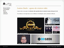 Tablet Screenshot of lumino-studio.fr